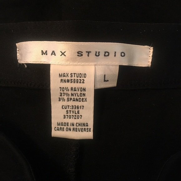 Black max studio ankle pants with zipper detail - Picture 3 of 3